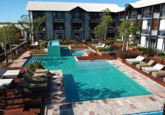 Kimberley Sandstone Twilight Collection utlised extensively throughout the Pinctada Resort in Broome.