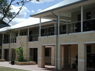 Our lady of Assumption School Limestone bricks