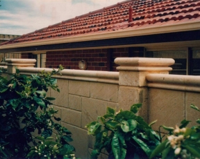 Natural Tamala ‘Diamond Cut’ Limestone Cladding Perth