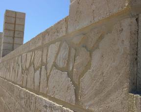 Natural Tamala ‘Diamond Cut’ Limestone Cladding Perth